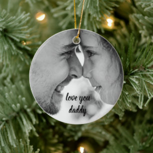 Liefje papa, Vaderdag foto Keramisch Ornament