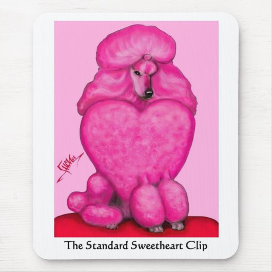 Liefje Poodle Mousepad Muismat (Voorkant)