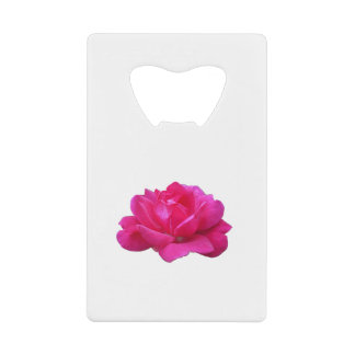 liefje roze roze roze bloem kredietkaart flessenopener