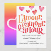 Liefje Valentijn Baby shower Uitnodiging (Voorkant / Achterkant)