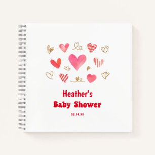 Liefje Valentijns Day Baby shower Guestbook Notitieboek