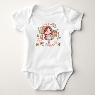 Liefje Whimsical Roodkapje Verjaardag Romper