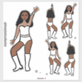 Liefje Witte Danser Stickers #1 (Vel)
