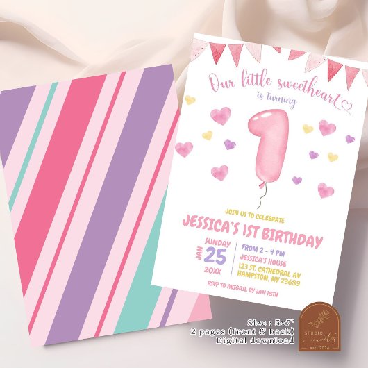 Liefje wordt één verjaardag kaart