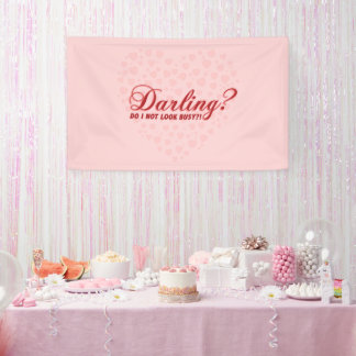 Liefje, zie ik er niet druk uit? leuk gezegde spandoek