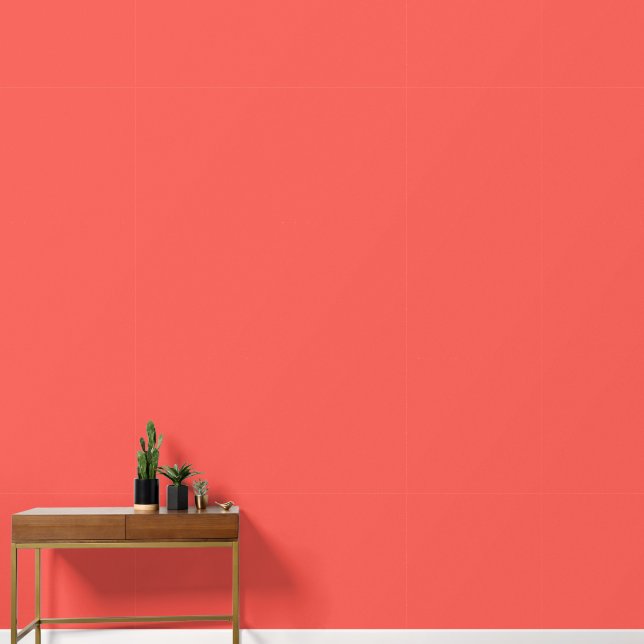 Liefkoraal vaste kleur behang (Hal)