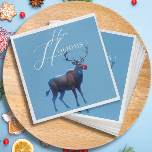 Lieflijk Winterwonderland Prettig feestdagen Servet