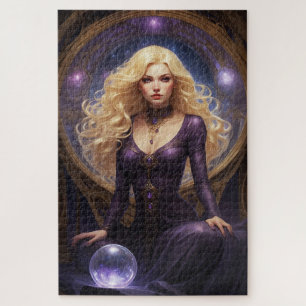 Lieflijke Blonde Waarzegster Legpuzzel