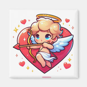 Lieflijke Cherubijn Cupido's Romantische Doelwit Magneet