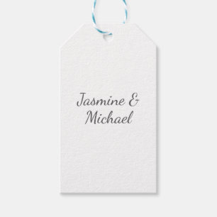Lieflijke Chique Calligrafie Koppel Namen Bruiloft Cadeaulabel