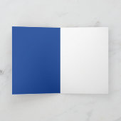Lieflijke Chique Calligraphy Koppel Namen Blauw & Kaart (Binnen)