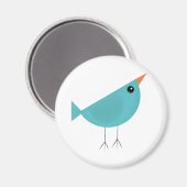 Lieflijke Fantasievolle Vogel Natuur Kunst Magneet (Voorkant / Achterkant)