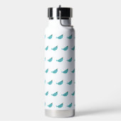 Lieflijke Fantasievolle Vogel Natuur Kunst Waterfles (Links)