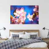 Lieflijke Kersenbloesems Canvas Afdruk (Insitu (Slaapkamer))