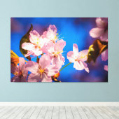 Lieflijke Kersenbloesems Canvas Afdruk (Insitu (Houten vloer))