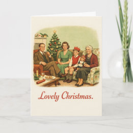 Lieflijke Kerst - Grappige Vintage Kaart