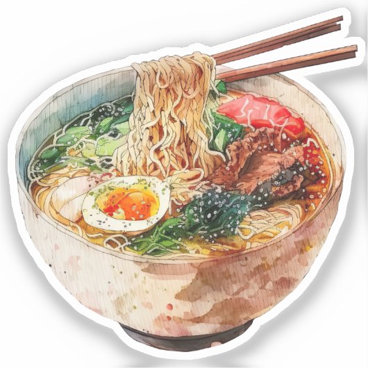 Lieflijke Ramen & Soep Mini Stickers (Voorkant)
