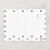 Lieflijke Roos Bloempatroon Denk Aan Jou! Briefkaart (Achterkant)