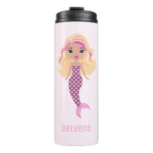 Lieflijke Roze Zeemeermin Thermosbeker