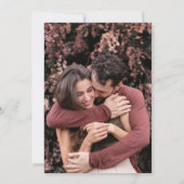 Lieflijke Vet Script Minimaal Bewaar de Datum Save The Date (Achterkant)