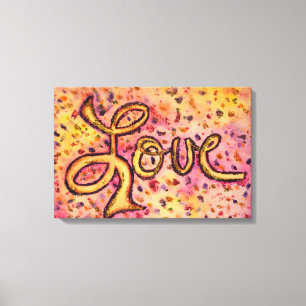 Liefroze Glamoureus Glitter Painter Canvas afdrukk Afdruk