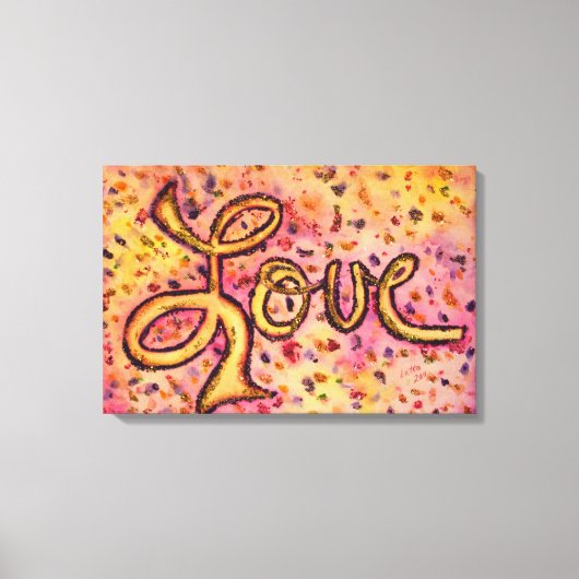 Liefroze Glamoureus Glitter Painter Canvas afdrukk Afdruk (Voorkant)