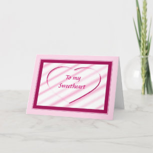 Liefroze Valentijn ontwerp hart Feestdagen Kaart