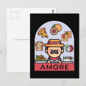 Liefs Italiaans eten Briefkaart (Voorkant / Achterkant)