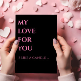 Liefs kaarslicht Wijsheid Valentijnsdag Kaart