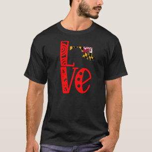 Liefs Maryland in blokletters T-shirt