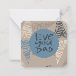 Liefs papa notitiekaartje