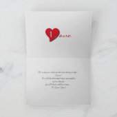 Liefs. Valentijnsdag aangepaste foto Feestdagen Kaart (Binnen)