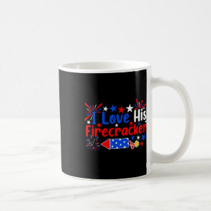 Liefs Zijn Firecracker Grappig 4th van Juli Vuurwe Koffiemok