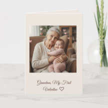 Liefste oma Roze Harten Eerste Valentijnskaart Gev