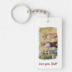 Liefste Papa Beste Papa Ooit Foto Typografie Scrip Sleutelhanger