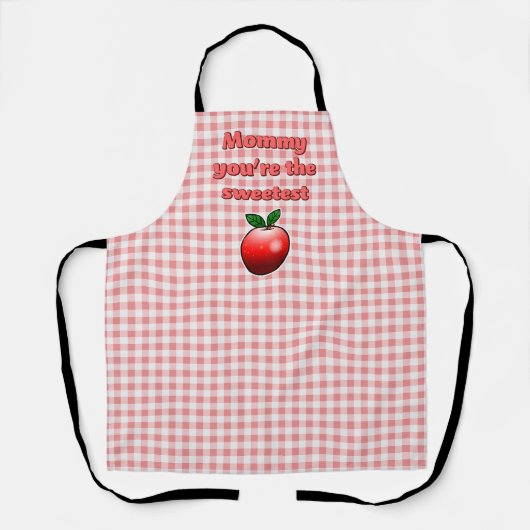 Liefste rode appel schort (Voorkant)