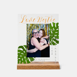 Liefste vriendinnen vriendelijke gebladerte acryl bord
