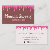 lieftallige prinkles chocolade aangepast visitekaartje (Voorkant / Achterkant)