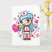 lieftallige zuster kaart (Gele Bloem)