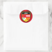 Liège Flag Ronde Sticker (Tas)