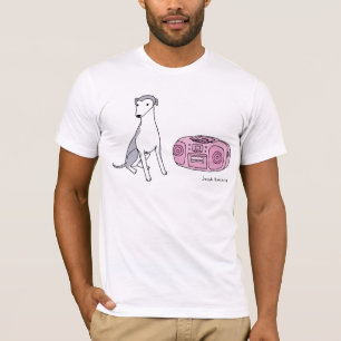 Liegen voor een kleine stereo t-shirt