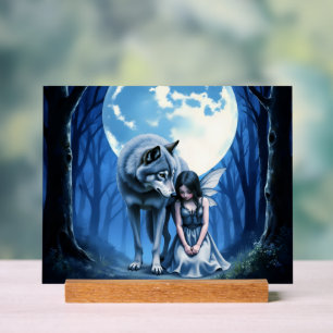 Lien sous la lune – Le loup et la fée gothique.