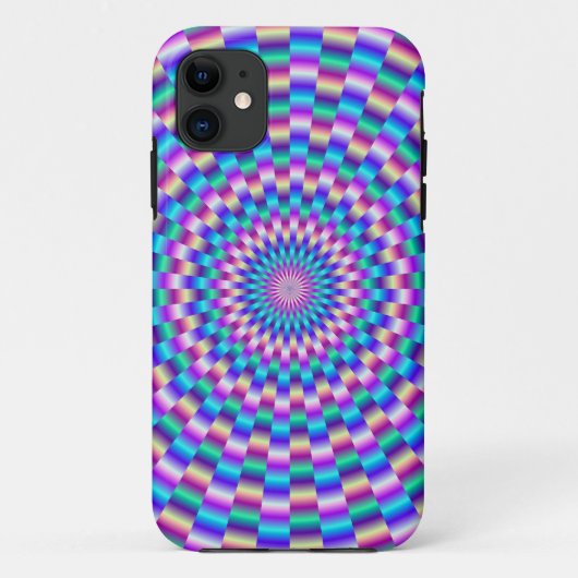 Liens circulaires bleu et rose iPhone 5 Coque (Dos)