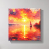 Lienzo Atardecer Canvas Afdruk (Voorkant)