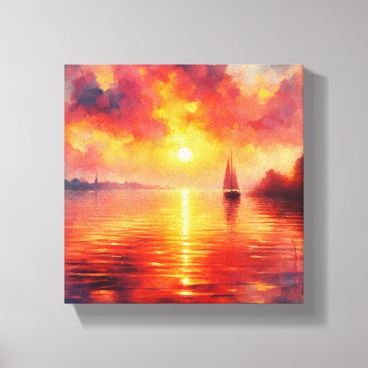Lienzo Atardecer Canvas Afdruk (Voorkant)