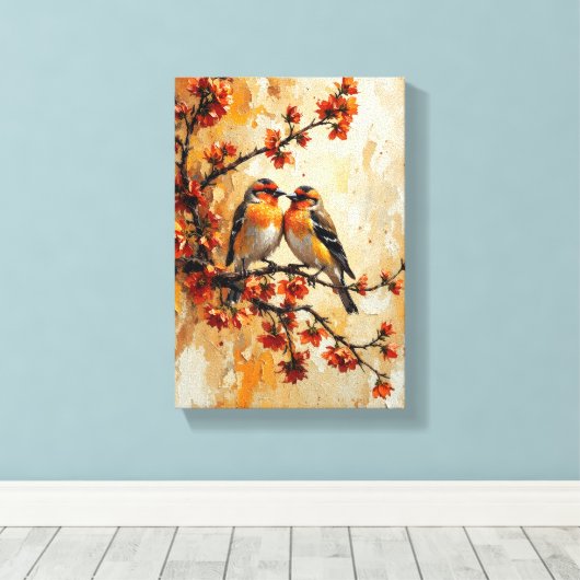 lienzo aves canvas afdruk (Insitu (Houten vloer))