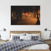 Lienzo Ciudad nocturna Canvas Afdruk (Insitu (Slaapkamer))
