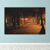 Lienzo Ciudad nocturna Canvas Afdruk (Insitu (Houten vloer))