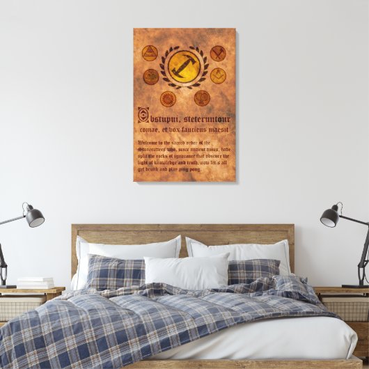 Lienzo Cuadro Los Simpsons Magios stonecutters Canvas Afdruk (Insitu (Slaapkamer))