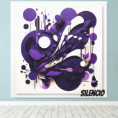 Lienzo Decorativo Biodiversidad Nocturna Silencio Canvas Afdruk (Insitu (Houten vloer))